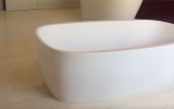 Aquatica Coletta White Freestanding Solid Surface Bathtub 49 1